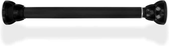 Adjustable Telescopic Shower Curtain Rod Clothes Drying Pole Easy Install No Punching for Bathroom and Closet Expandable