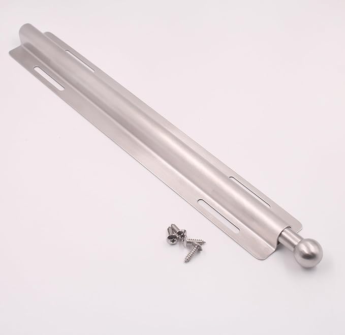 11.8'' Heavy-Duty Pullout Closet Wardrobe Valet Rod, Side-Mount or Top-Mount Retractable Pull-Out Hanging Clothes Rod, Solid Closet Hanging rod Load Capacity of 180 lbs (Stainless Steel Matte Finish)